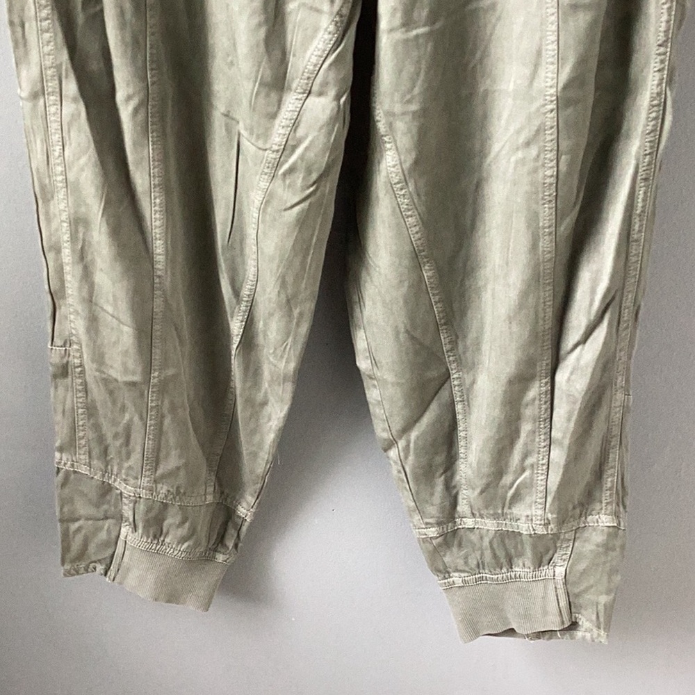 Anthropologie Olive Green Track Jogger Pants - Picture 13 of 15